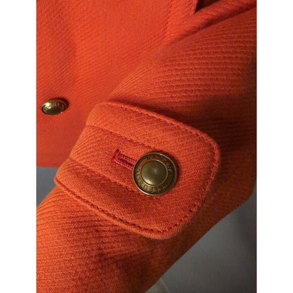 Banana Republic preppy classic orange double breasted blazer coat - Picture 7 of 10